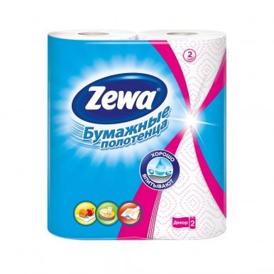 ZEWA полотенце бумажное кухонное dekor втулка 2рулона