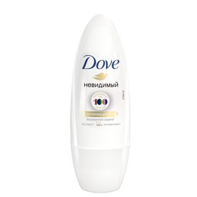 Dove дезодорант роликовый, 50 мл, Невидимый