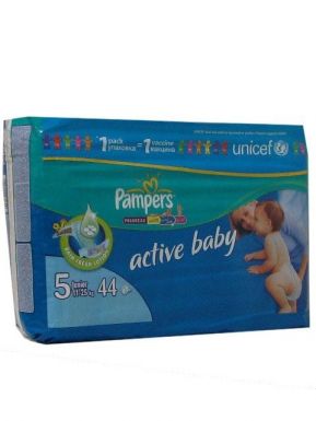 PAMPERS подгузники ACTIV BABY 5 JUNIOR 44шт (11-18кг) Экономичная упаковка