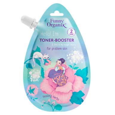 Funny Organix Тонер-бустер для лица для проблемной кожи Healing Herbs, 20 мл