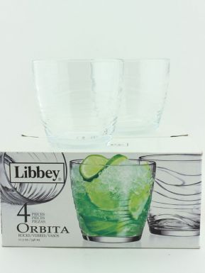 55546 (7823) Набор стаканов"Orbita" низкие 345мл , 4шт, п/у, т.м. Libbey