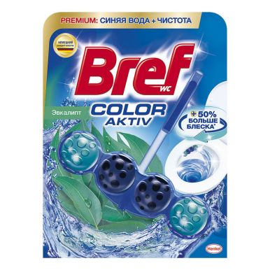 BREF туалетный блок color-aktiv эвкалипт 50г__