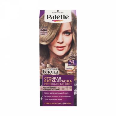 Palette Стойкая крем-краска для волос, 8-140 Песочный русый, эффект против желтизны, 110 мл