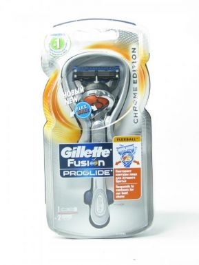 GILLETTE Fusion ProGlide Flexball Бритва с 2 сменными кассетами Chrome Edition