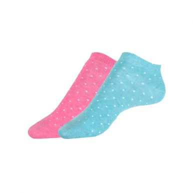 Esli Classic носки женские хлопковые короткие, 2 пары 14с-116Спе, размер: 25, 802, розовый-бирюза