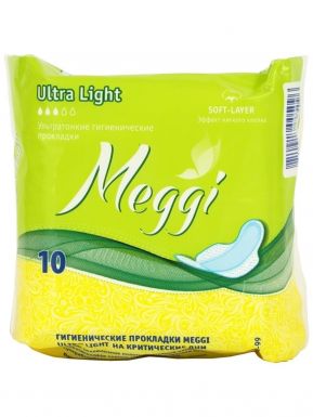 MEGGI прокладки ultra light софт 10шт 5096