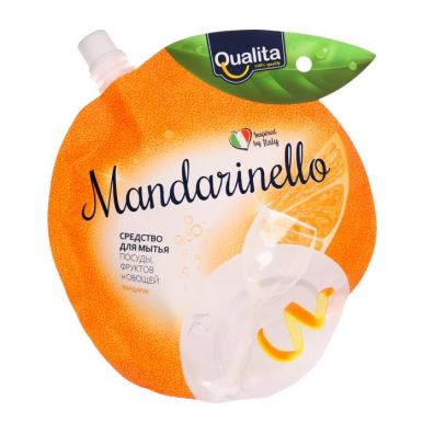 QUALITA средство д/мытья посуды mandarinello мяг.уп. 450мл