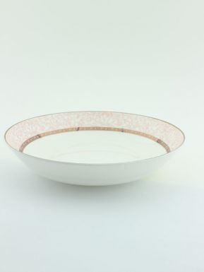 Тарелка суповая с розовым узором, артикул: TIJA8433