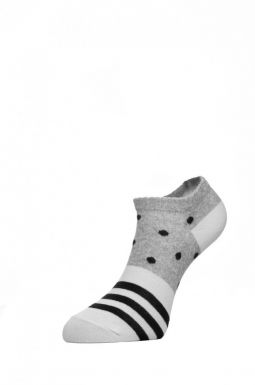 CHOBOT носки женские хлопковые р.25 серый-белый-чёрный 50s-68