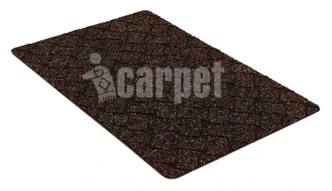 SHAHINTEX Premium icarpet коврик придверный влаговпитывающий брауни 50*80см