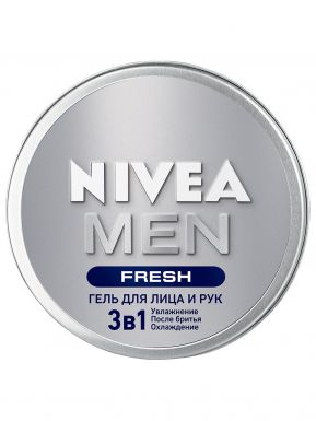 NIVEA MEN гель д/лица и рук 3в1 fresh 75мл 82518