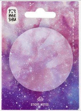MESHU блок самоклеящийся galaxy pink 6см 50л MS_87262