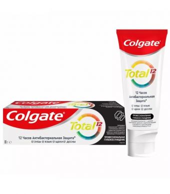 COLGATE паста зубная total 12 профессиональная глубокое очищение 80гр