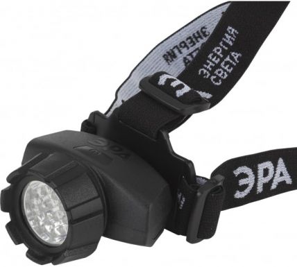 ЭРА фонарь налобный светодиодный 4 режима черный GB-603