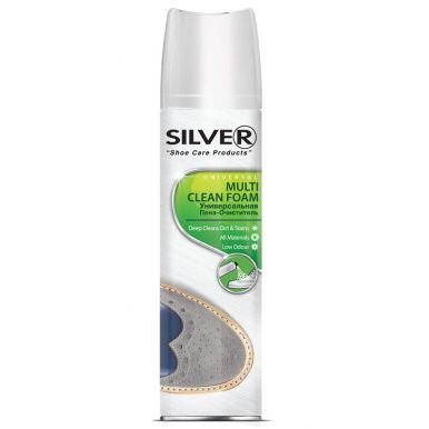 SILVER-Premium Пена очиститель универсальная для всех типов кожи и текстиля 150 мл