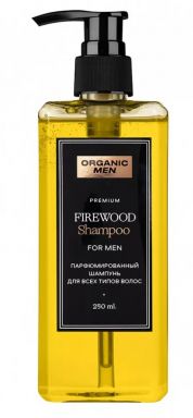 ORGANIC MEN шампунь д/всех типов волос парфюмированный firewood 250мл