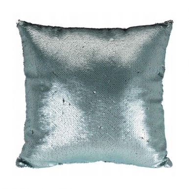 Подушка декоративная 43x43 см, цвета, голубой/серебро, артикул: 767542160
