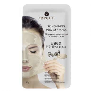 SKINLITE маска-пленка д/лица жемчужная сияние кожи 25г SL-296