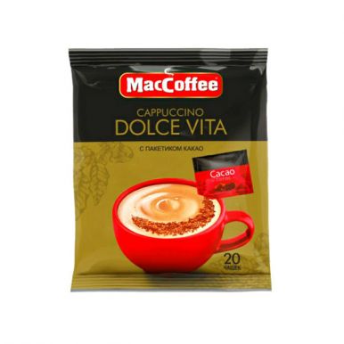 Напиток кофейный МакКофе Капучино Дольче Вита + пакетик с какао 24г; 80