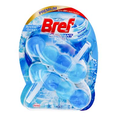 BREF Brilliance туалетный блок гель арктическая волна 2*42г