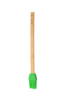 BRAVO кисточка силиконовая с бамбуковой ручкой 30*4см 165/50_