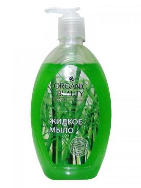 Органик Бьюти Жидкое мыло "Бамбук и зелёный чай" 500 мл.