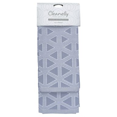 Комплект полотенец вафельных на хангере 50x70 см, 2 шт, жаккардовое пестротканное
