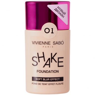 VIVIENNE SABO крем тональный с натуральным блюр эффектом shake foundation т.01