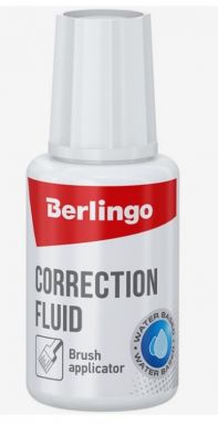 BERLINGO корректирующая жидкость с кистью 20мл