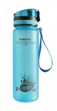 BAROUGE Актив лайф бутылка д/воды цв.голубой 600мл BР-915