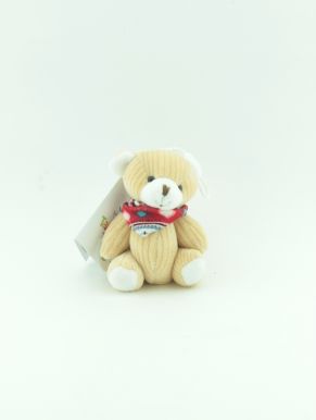 Игрушка мягкая подвесная Медвежонок в платке, 10х6х5 см, артикул: LEO20-55A-D