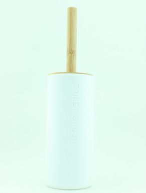 Ёршик для унитаза с подставкой, цвет: белый, размер: 9х21,5 см, артикул: 170456620