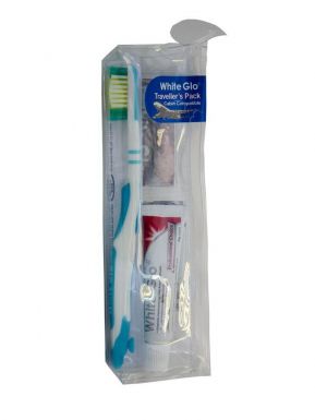 White Glo Дорожный набор: зубная паста профессиональный выбор 24 гр + зубная щетка + зубочистки