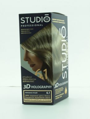 STUDIO 3D краска д/волос т.6.1 пепельно-русый