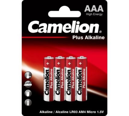 CAMELION батарейка plus alkaline LR03 BL-4