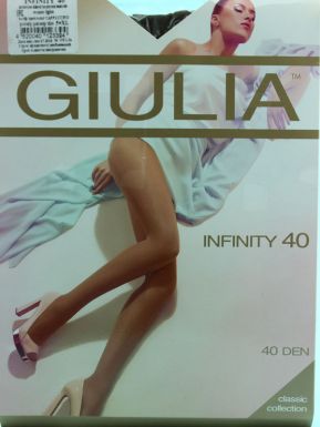 Колготки женские Giulia Infinity 40 den, cappuccino gul, 5/Xl