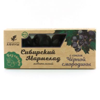 Мармелад жевательный "Сибирский" с соком черной  смородины 100гр