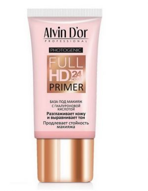 ALVIN D`OR база п/макияж full hd primer 24hours розовый 25мл SP-02