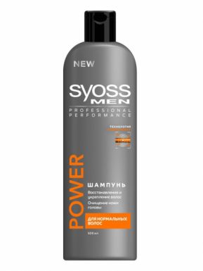 Syoss шампунь мужской для нормальных волос POWER & STRENGTH, 500 мл