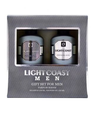 LIGHT COAST MEN набор подарочный парфюмированный муж шампунь, гель д/душа