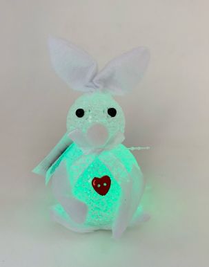 Статуэтка кролик с сердечком с подсветкой 6*6*15см AF5100530/12
