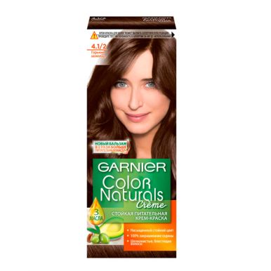 Garnier стойкая питательная крем-краска для волос Color Naturals, тон 4.1/2 горький шоколад, 110 мл