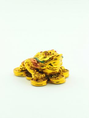 Сувенир жаба с монетой 7*4см 19032-0370