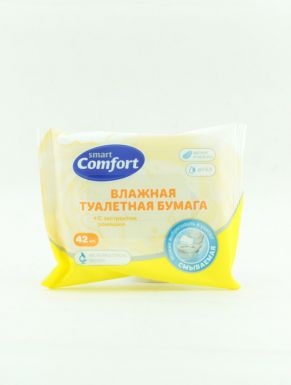 Comfort smart Влажная туалетная бумага  с ромашкой №42__