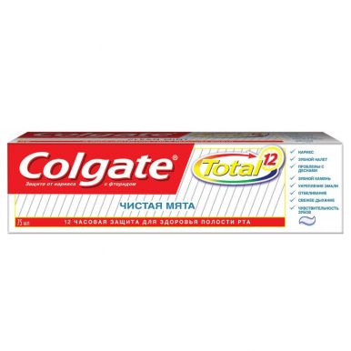COLGATE CN03103A зубная паста TOTAL 12 Чистая Мята, 75 мл
