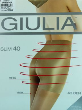 Колготки женские Giulia Slim 40 den, дайно 3/m