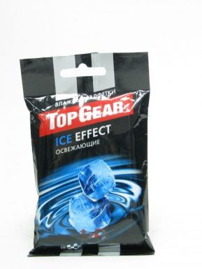 TOP GEAR №10 Салфетки влажные освежающие "Ice Effect" 48230 /150