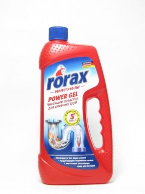 Rorax чистящее средство для сливных труб, 1 л