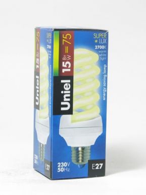 Энергосберегающая лампа UNIEL STANDART ESL-S11-15/2700/E27 картон