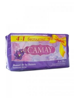CAMAY мыло 75г*4шт Beaute de la Nature/Mediterranean Lavender CM575